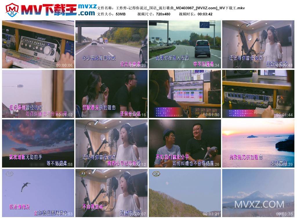 王炸炸-记得你说过_国语_流行歌曲_MD403967